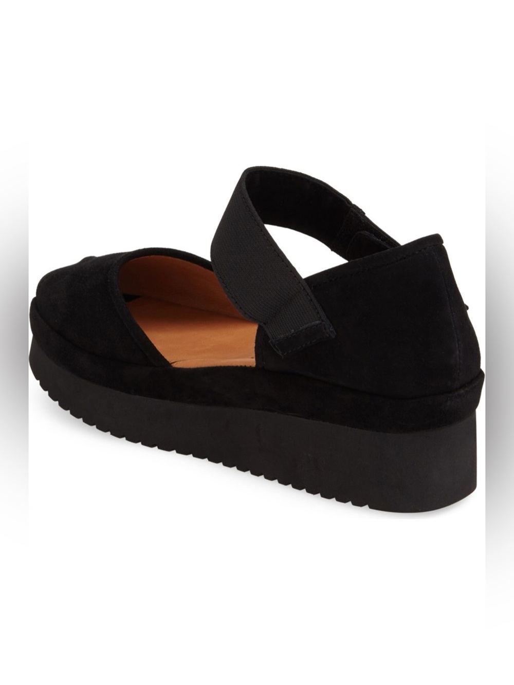 NWOT L'AMOUR DES PIEDS Amadour Platform Sandal Black Suede Leather size 9.5 - Picture 6 of 9